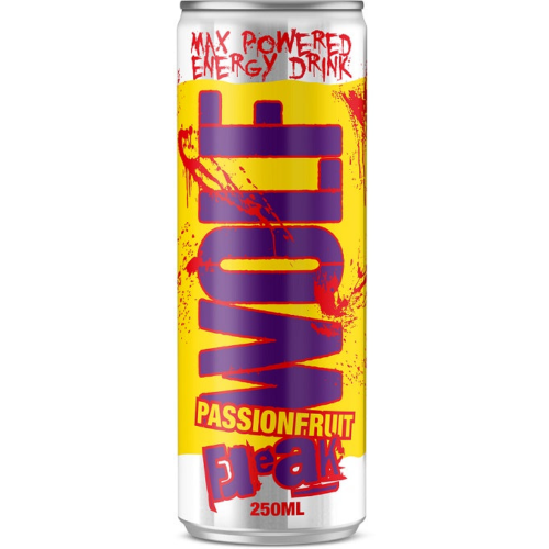 WOLF PASSION FRUIT 250ML CANS 1X24