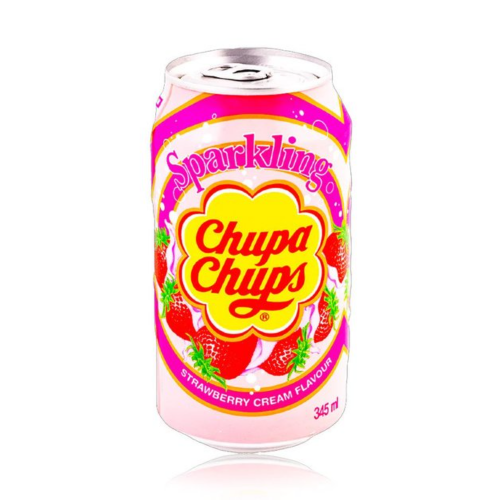CHUPA CHUPS STRAWBERRY CANS 345ML 1X24