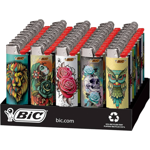 BIC FANCY LIGHTER - TATTOO 1X50