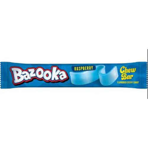 BAZOOKA BLUE RASPBERRY CHEW BARS 14G 1X60