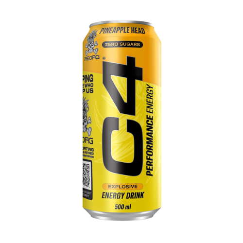 C4 ENERGY REORG PINEAPPLE CANS 500ML 1X12