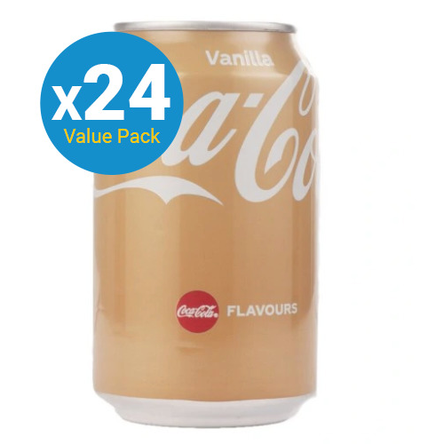 COKE VANILLA CAN 1X24