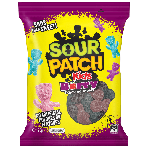 TNCC SOUR PATCH KIDS BERRY 190G 1X20