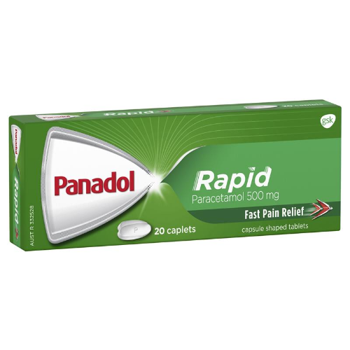 PANADOL RAPID 500MG 20 CAPLETS