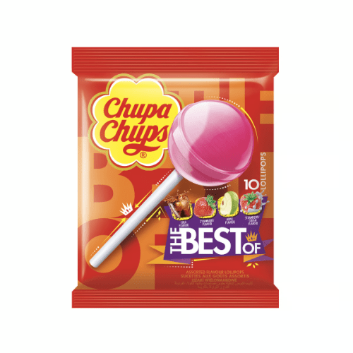 10pcs CHUPA CHUPS ALL ASSORTED LOLLIPOPS