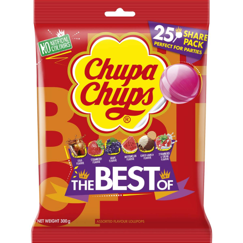 CHUPA CHUPS BEST OF BAG 6 X 25 UNITS