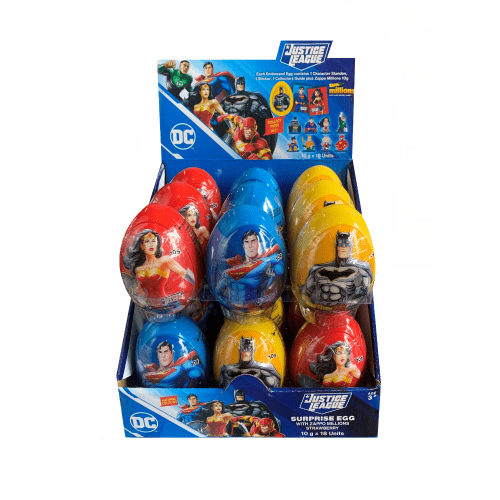 JUSTICE LEAGUE - SURPRISE EGGS 10G 1X18