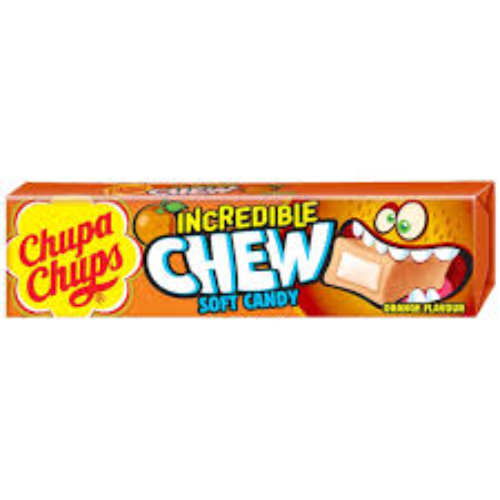 CHUPA CHUP INCREDIBLE CHEW ORANGE 45G 1X20