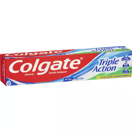 COLGATE 160G  PASTE TRIPLE ACTION ORIGINAL MINT 1X12