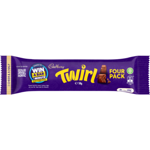 CAD TWIRL FOUR PACK 58G 1X42