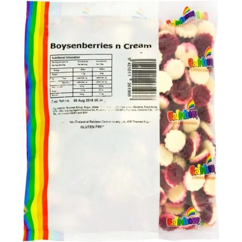 RAINBOW - BOYSENBERRY & CREAM 1KG 1X6