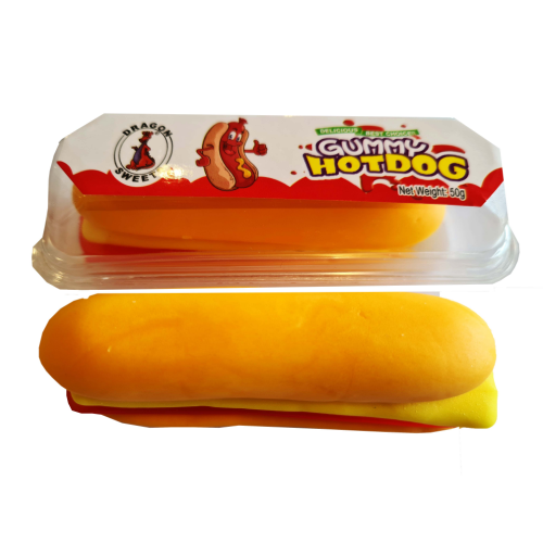 DRAGON JUMBO GUMMY HOT DOG 50G X 24 .