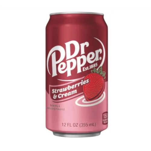 DR PEPPER STRAWBERRY AND CREAM1X24 CAN