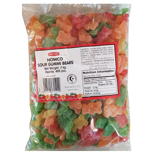 NOW - SOUR GUMMI BEAR 2 KG