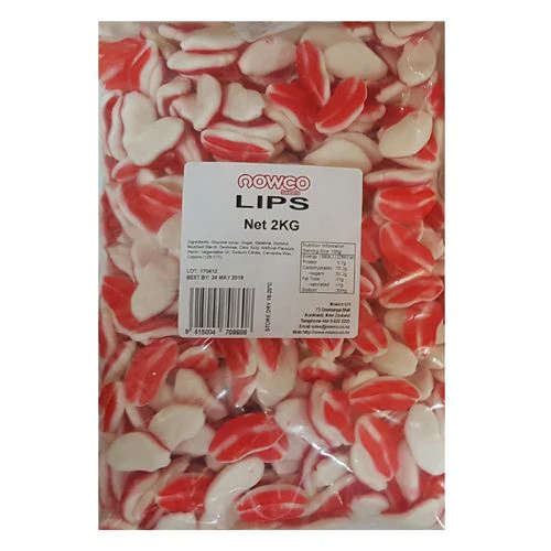 NOW - GUMMI LIPS - 2 KG