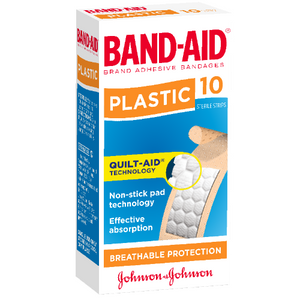 JOHNSON & JOHNSONS BAND-AID PLASTIC 1 X 10