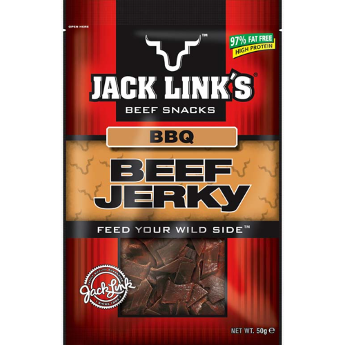 50G JACK'S JERKY BBQ 1X10