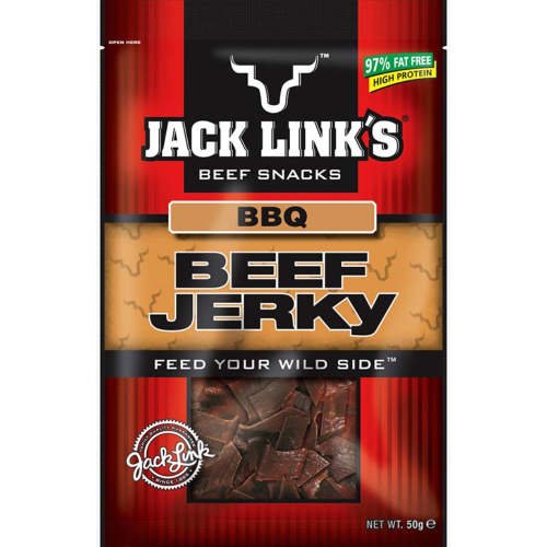 50G JACK'S JERKY BBQ  1X10