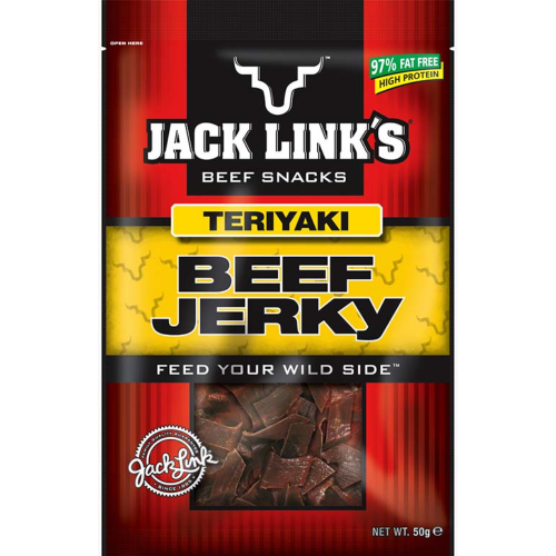 50G JACK'S  JERKY TERIYAKI  1X10