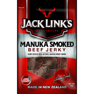 50G JACK'S JERKY MANUKA SMOKED 1X10
