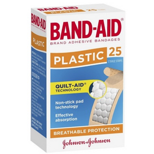 JOHNSON BANDAID PLASTIC 25 PCS