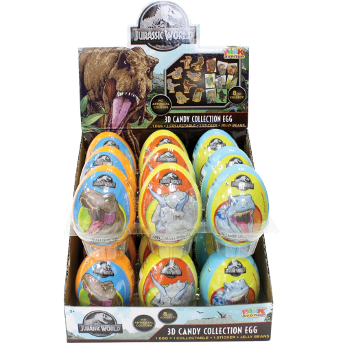 JURASSIC WORLD 3D COLLECTION EGGS 10G X18