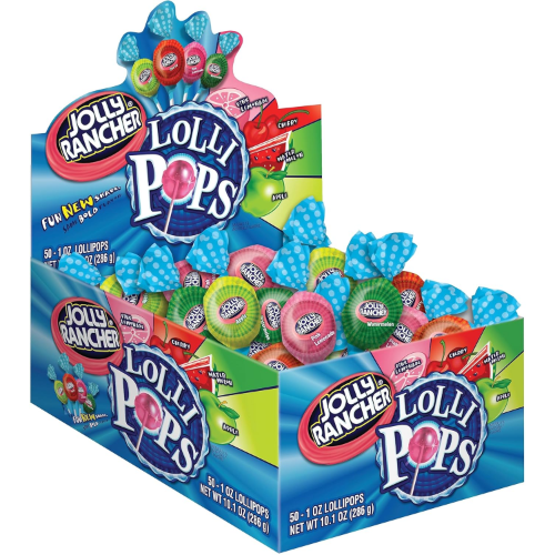 JOLLY RANCHER FRUIT CHEW LOLLIPOPS 15.37G 1X800