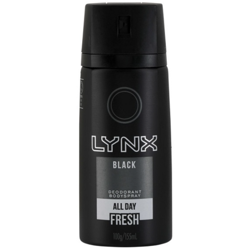 LYNX SPRAY BLACK 155ML