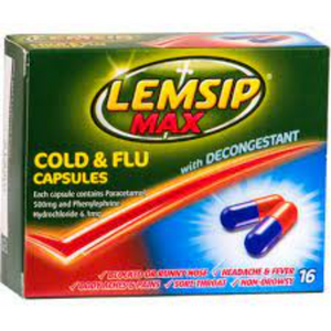 LEMSIP MAX COLD & FLU CAPSUL 16s