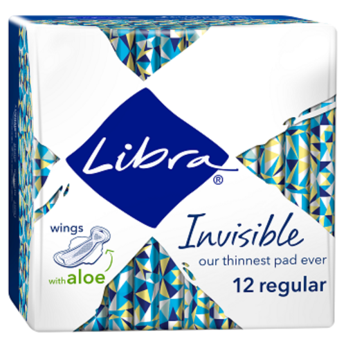 LIBRA INVISIBLE PADS WING REGULAR 6X12
