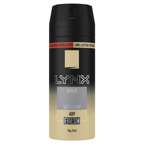 LYNX DEO SPRAY GOLD 165ML.