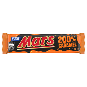 MARS 200% CARAMEL BAR 48G 1X24