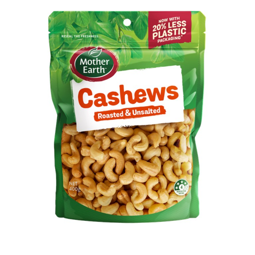 MOTHER EARTH 50G SALTED CASHEW NUT 1X12