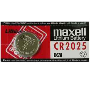 MAXELL LITHIUM BATTERY CR2025 1X5PC