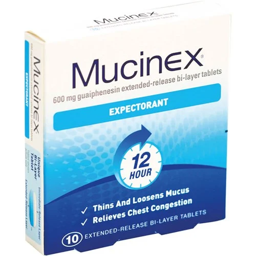 MUCINEX TABLET 10S