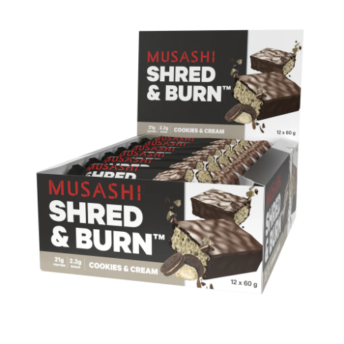 MUSA SHRED & BURN COOKIES & CREAM  60G X12