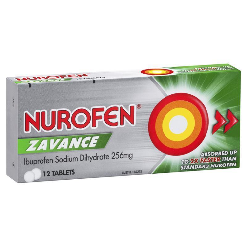 NUROFEN ZAVANCE 256MG 1X12 PK  TAB