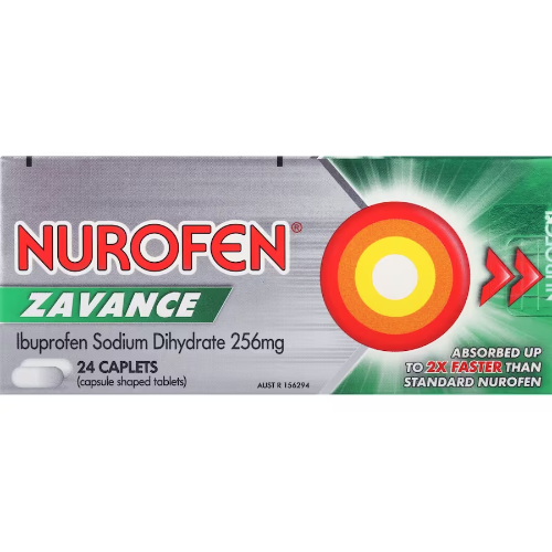 NUROFEN ZAVANCE 256MG 1X24 CAPLETS