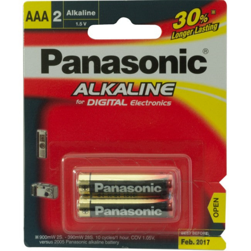 PANASONI 2  AAA ALKANINE 1X12