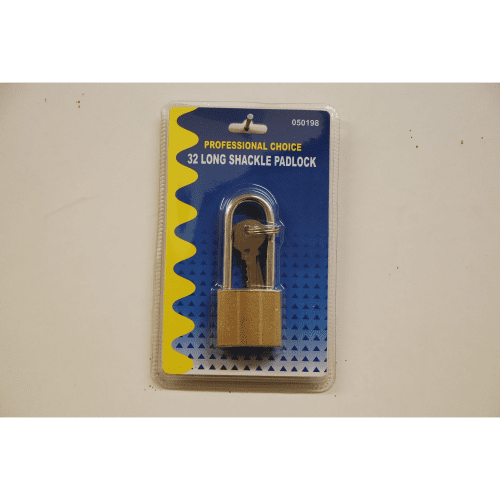 32MM LONG SHACKLE PADLOCK