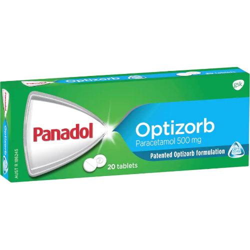 PANADOL OPTIZORB 500MG 1X20 TABLETS