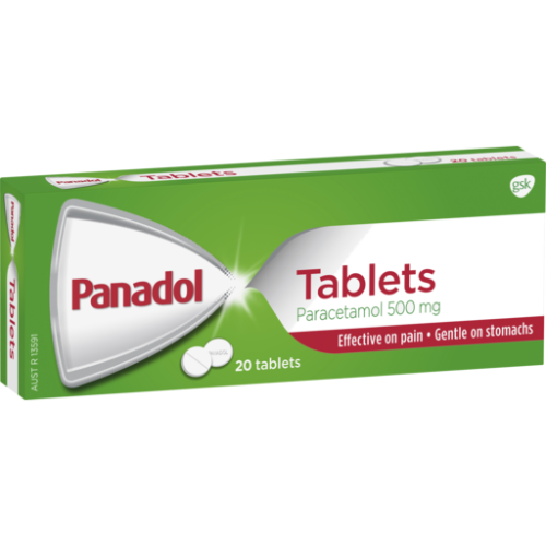 PANADOL 500MG 1X20 TABLETS