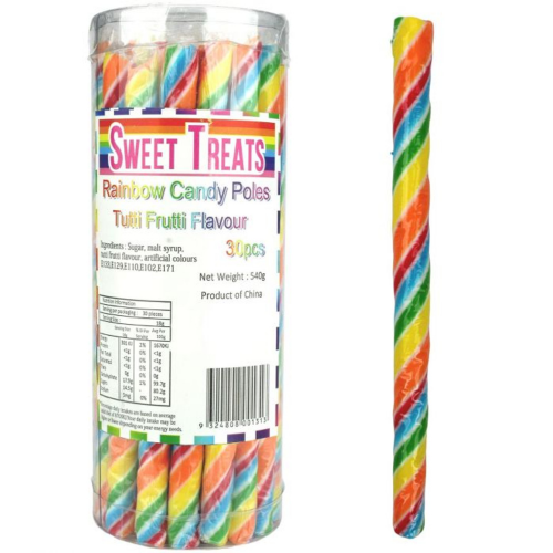 RAINBOW CANDY POLES DRA