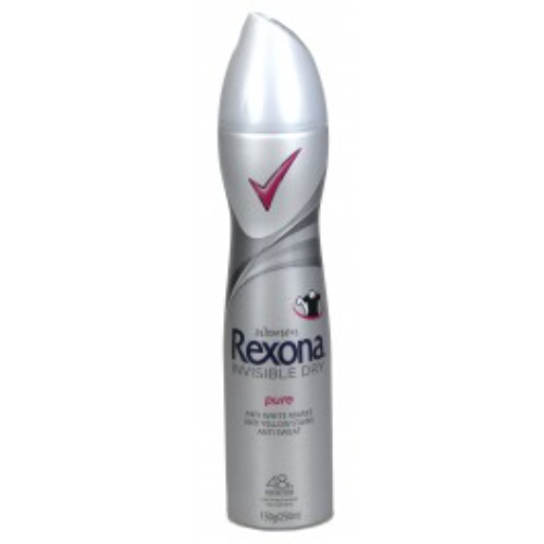 REXONA SPRAY WOMEN CRYST PURE SILVER 150G