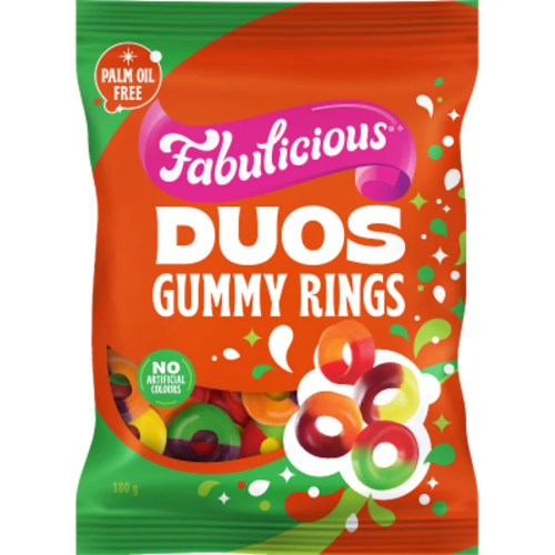 RJ'S GUMMY RINGS 180G