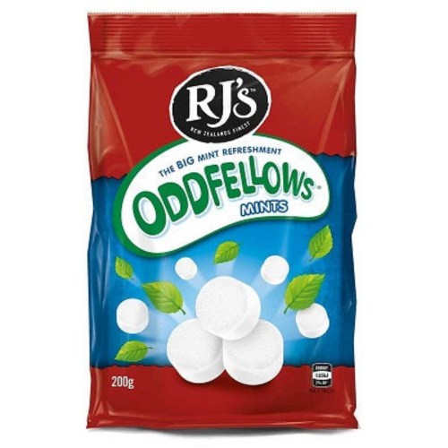 RJ'S ODDFELLOWS MINTS 200G