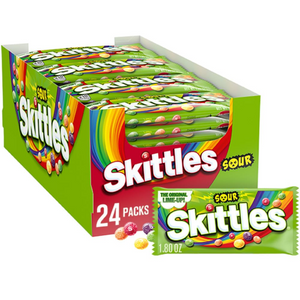 SKITTLES SOURS SINGLES BAG 51G 1X24