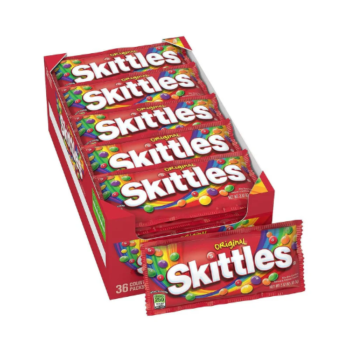 SKITTLES FRUIT SINGLES BAG 61G 1X36