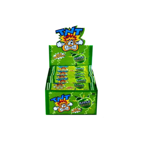 TNT SOUR CHEW APPLE BAR 28G 1X50