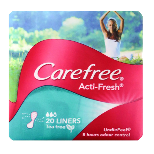CAREFREE ACTI FRESH LINERS TEA TREE 1X20